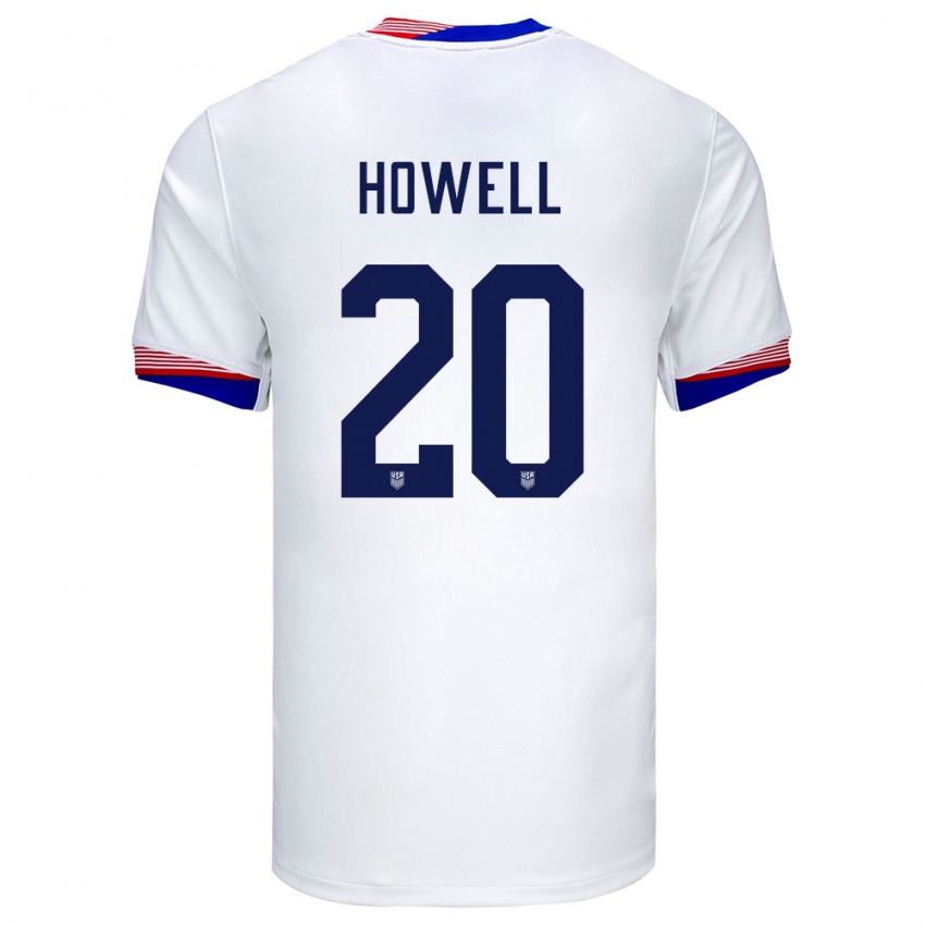 Kinder Vereinigte Staaten Jaelin Howell #20 Weiß Heimtrikot Trikot 24-26 T-Shirt