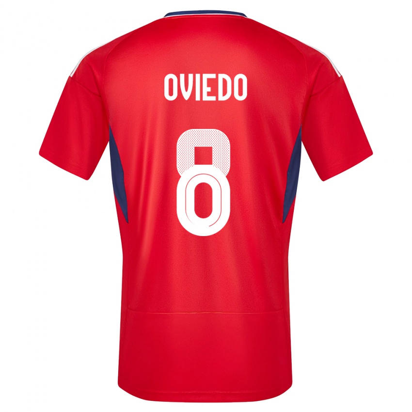 Kinder Costa Rica Bryan Oviedo #8 Rot Heimtrikot Trikot 24-26 T-Shirt