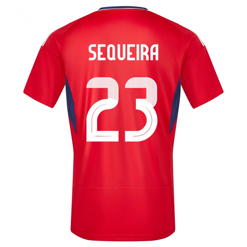 Kinder Costa Rica Patrick Sequeira #23 Rot Heimtrikot Trikot 24-26 T-Shirt