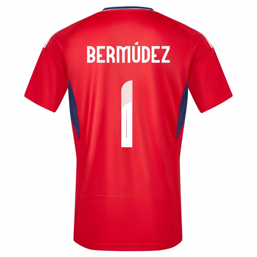 Kinder Costa Rica Noelia Bermudez #1 Rot Heimtrikot Trikot 24-26 T-Shirt