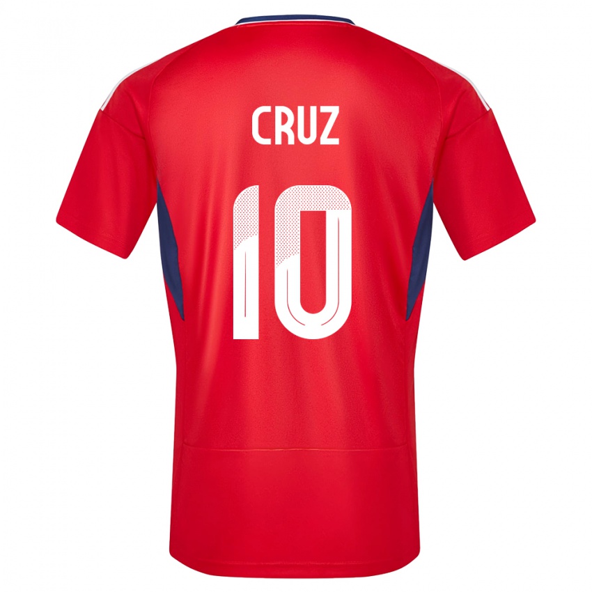 Kinder Costa Rica Shirley Cruz #10 Rot Heimtrikot Trikot 24-26 T-Shirt