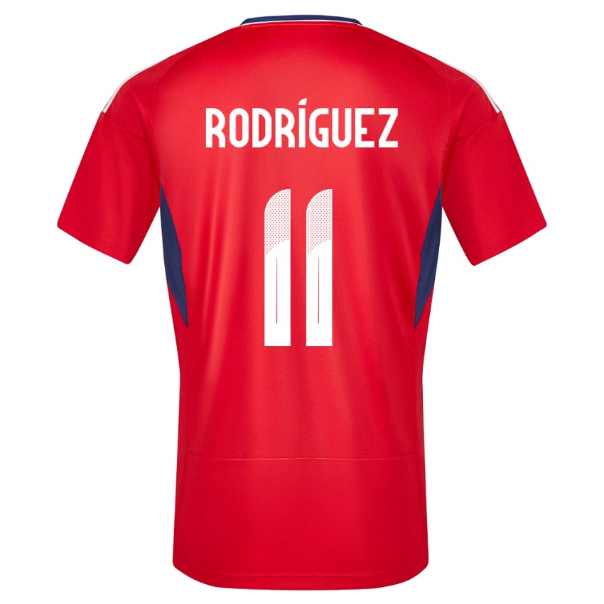 Kinder Costa Rica Raquel Rodriguez #11 Rot Heimtrikot Trikot 24-26 T-Shirt