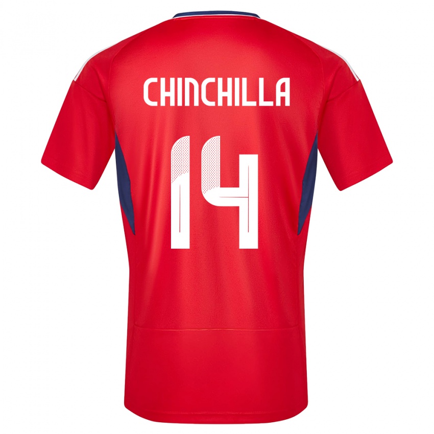 Kinder Costa Rica Priscila Chinchilla #14 Rot Heimtrikot Trikot 24-26 T-Shirt