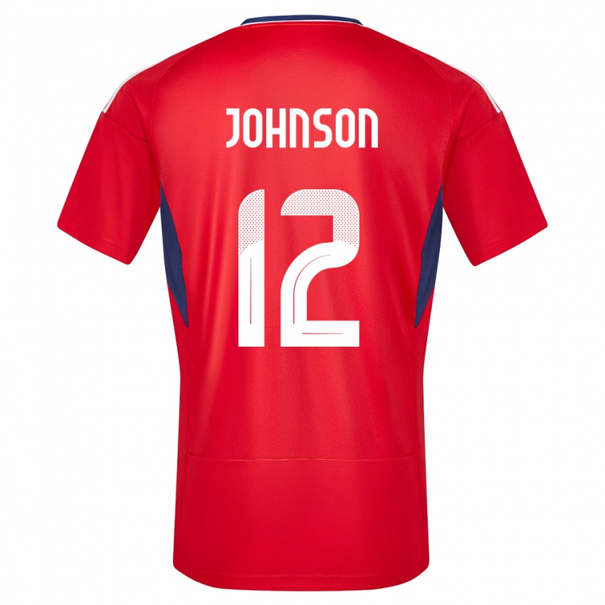 Kinder Costa Rica Shawn Johnson #12 Rot Heimtrikot Trikot 24-26 T-Shirt