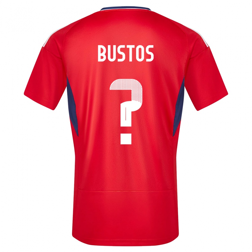 Kinder Costa Rica Roy Bustos #0 Rot Heimtrikot Trikot 24-26 T-Shirt