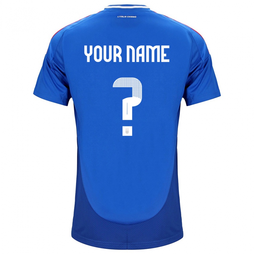Kinder Italien Ihren Namen #0 Blau Heimtrikot Trikot 24-26 T-Shirt