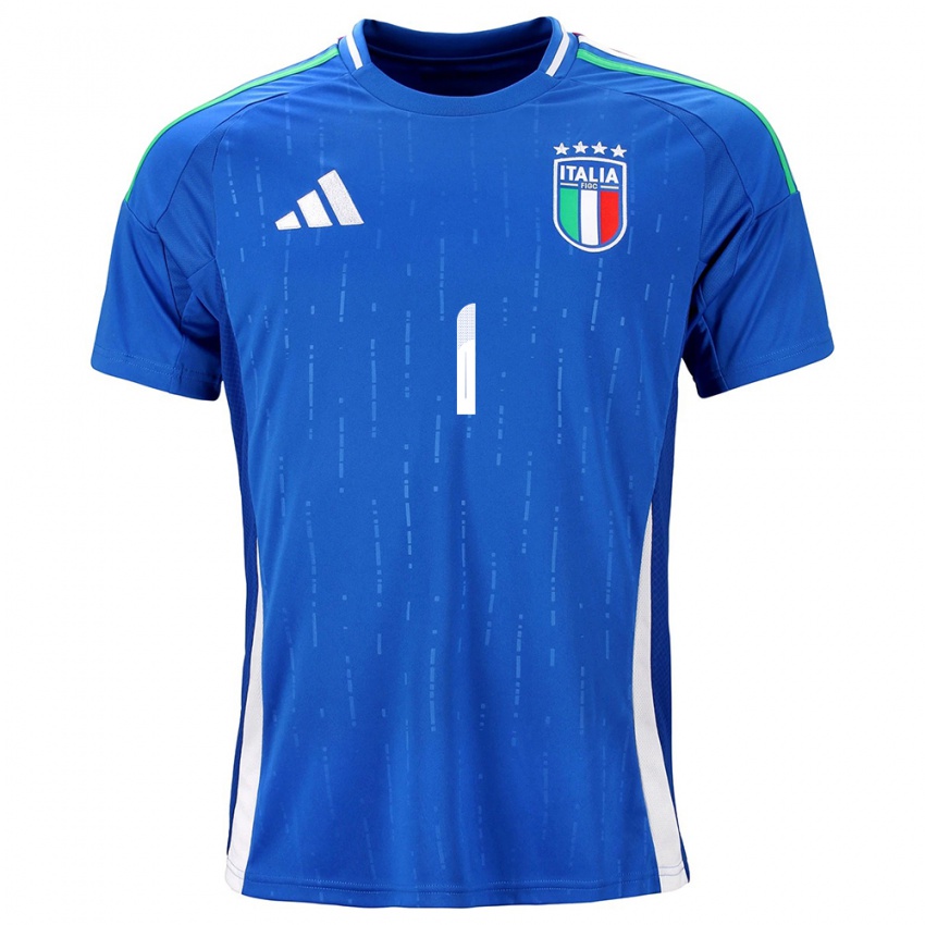 Kinder Italien Laura Giuliani #1 Blau Heimtrikot Trikot 24-26 T-Shirt