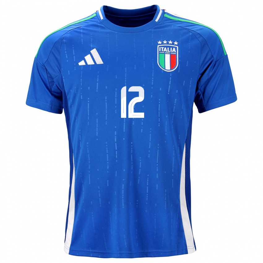 Kinder Italien Renato Marin #12 Blau Heimtrikot Trikot 24-26 T-Shirt