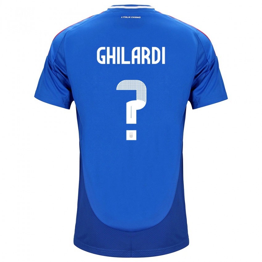 Kinder Italien Daniele Ghilardi #0 Blau Heimtrikot Trikot 24-26 T-Shirt