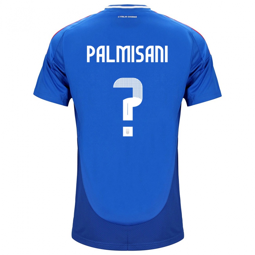 Kinder Italien Lorenzo Palmisani #0 Blau Heimtrikot Trikot 24-26 T-Shirt