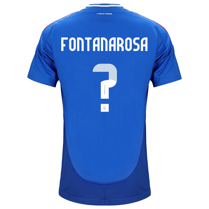 Kinder Italien Alessandro Fontanarosa #0 Blau Heimtrikot Trikot 24-26 T-Shirt