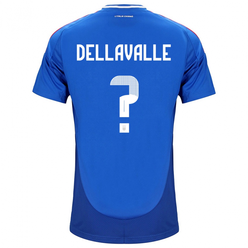 Kinder Italien Alessandro Dellavalle #0 Blau Heimtrikot Trikot 24-26 T-Shirt