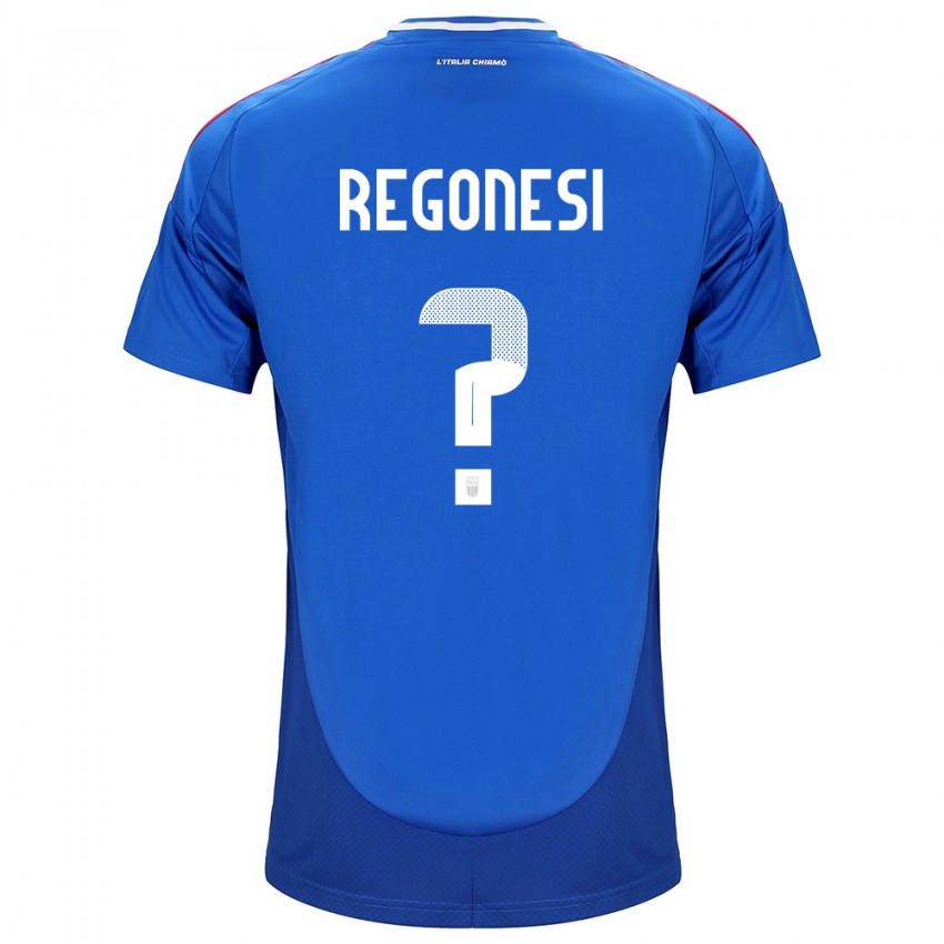 Kinder Italien Iacopo Regonesi #0 Blau Heimtrikot Trikot 24-26 T-Shirt