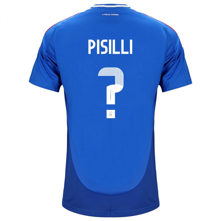 Kinder Italien Niccolò Pisilli #0 Blau Heimtrikot Trikot 24-26 T-Shirt