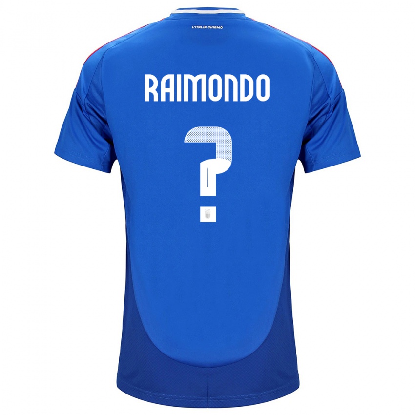 Kinder Italien Antonio Raimondo #0 Blau Heimtrikot Trikot 24-26 T-Shirt