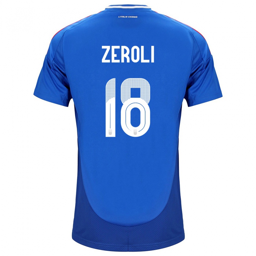 Kinder Italien Kevin Zeroli #18 Blau Heimtrikot Trikot 24-26 T-Shirt