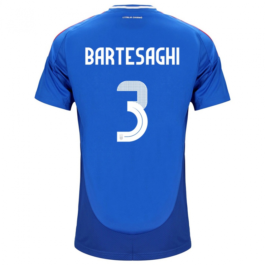 Kinder Italien Davide Bartesaghi #3 Blau Heimtrikot Trikot 24-26 T-Shirt