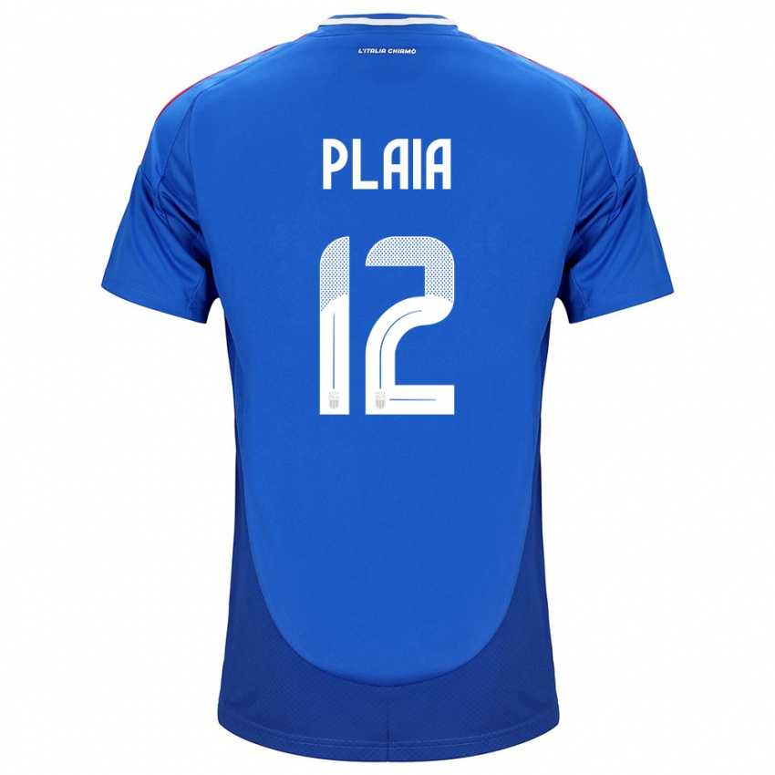 Kinder Italien Francesco Plaia #12 Blau Heimtrikot Trikot 24-26 T-Shirt