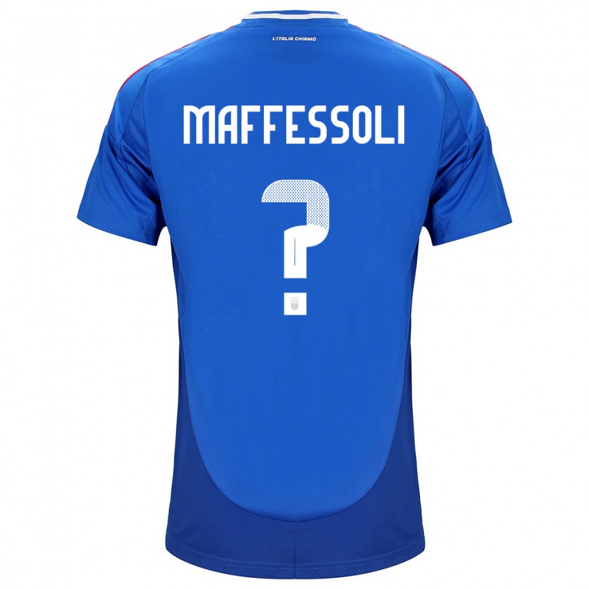 Kinder Italien Manuel Maffessoli #0 Blau Heimtrikot Trikot 24-26 T-Shirt