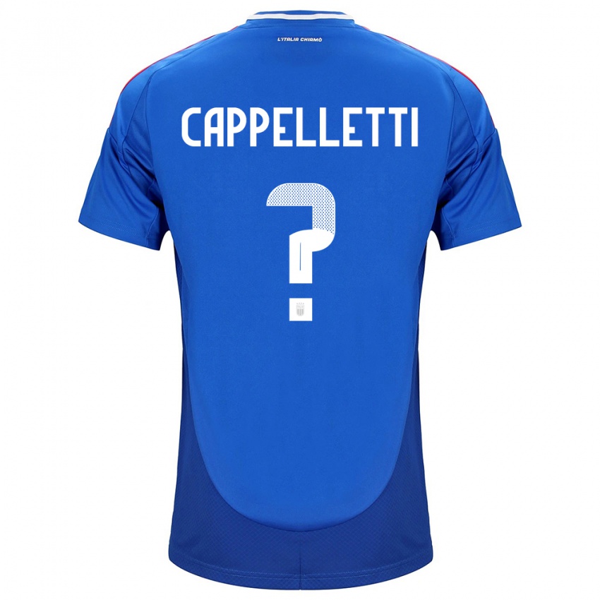 Kinder Italien Mattia Cappelletti #0 Blau Heimtrikot Trikot 24-26 T-Shirt