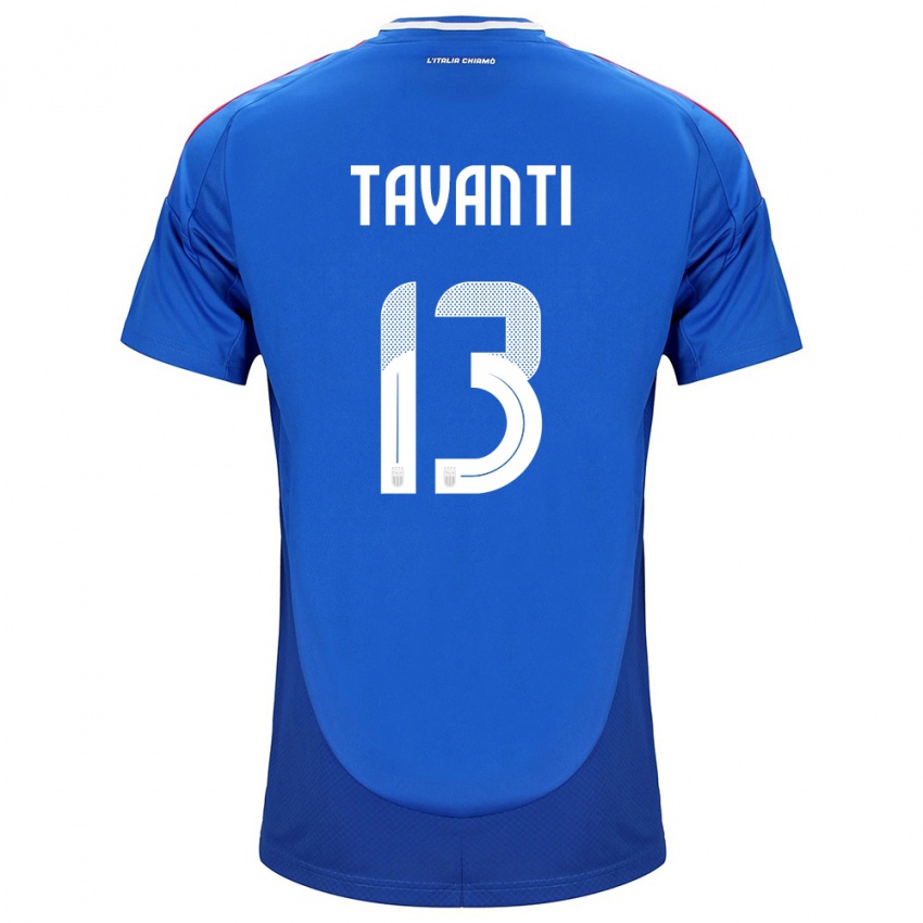 Kinder Italien Samuele Tavanti #13 Blau Heimtrikot Trikot 24-26 T-Shirt