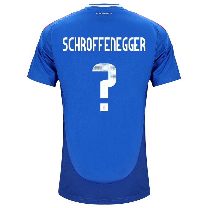 Kinder Italien Katja Schroffenegger #0 Blau Heimtrikot Trikot 24-26 T-Shirt