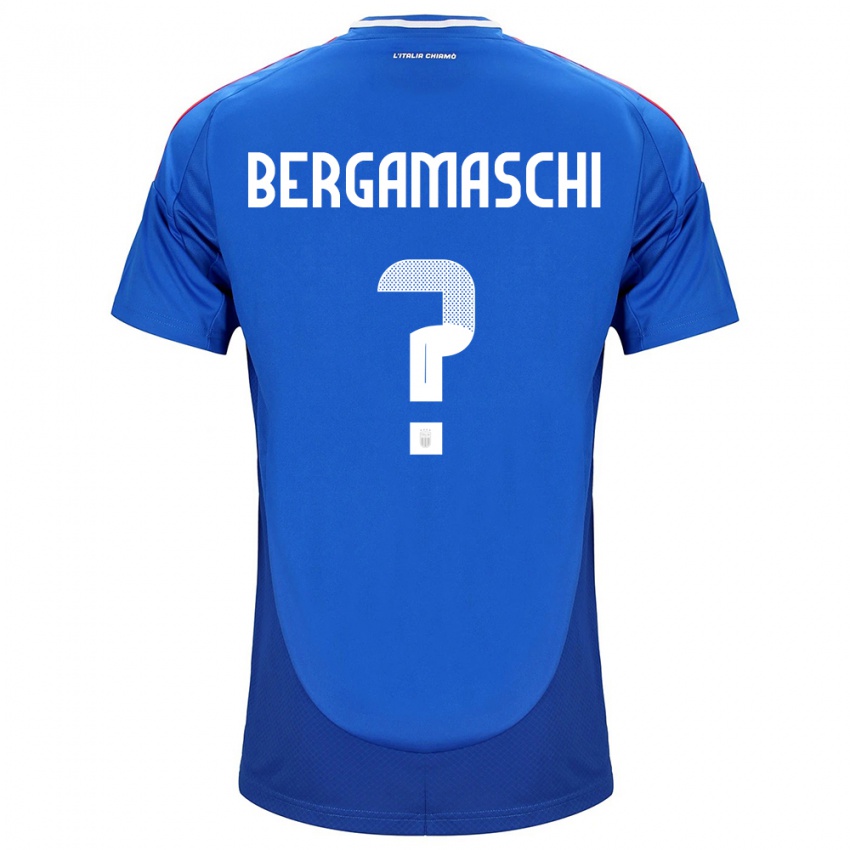 Kinder Italien Valentina Bergamaschi #0 Blau Heimtrikot Trikot 24-26 T-Shirt