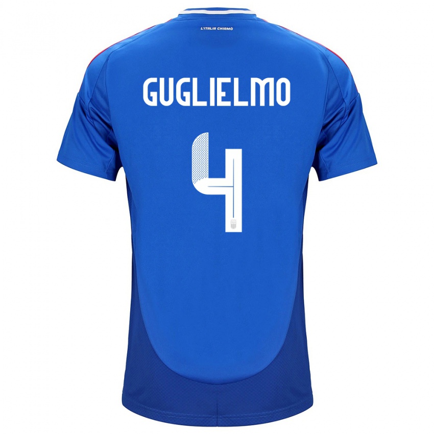 Kinder Italien Lucia Di Guglielmo #4 Blau Heimtrikot Trikot 24-26 T-Shirt