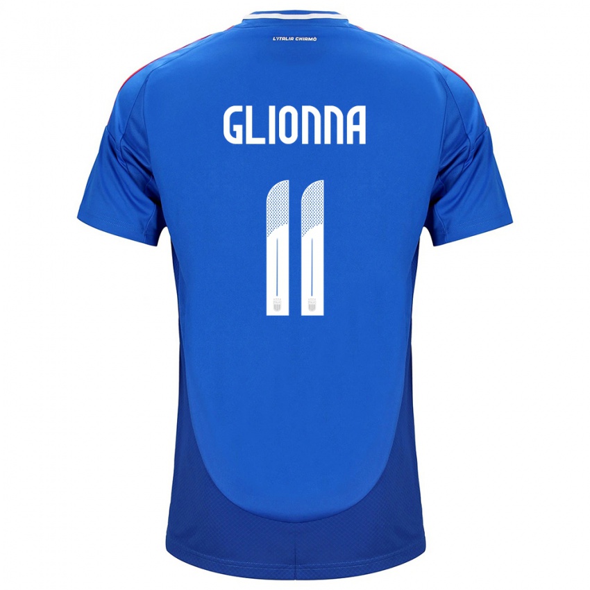 Kinder Italien Benedetta Glionna #11 Blau Heimtrikot Trikot 24-26 T-Shirt