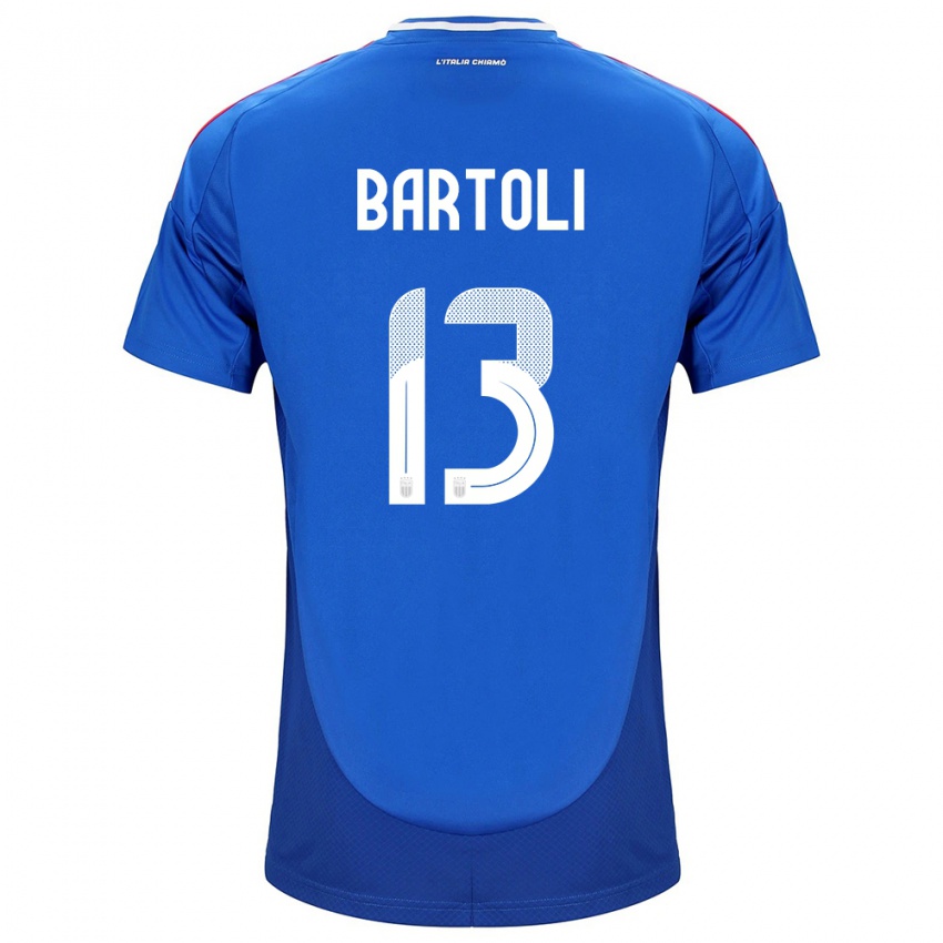 Kinder Italien Elisa Bartoli #13 Blau Heimtrikot Trikot 24-26 T-Shirt