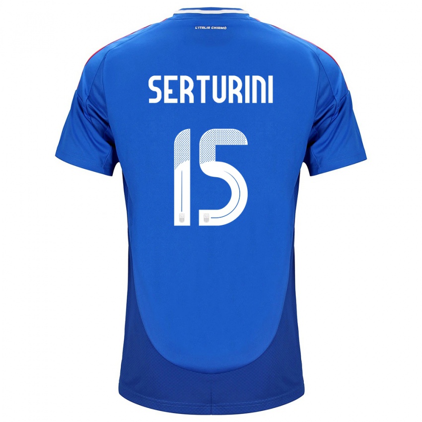 Kinder Italien Annamaria Serturini #15 Blau Heimtrikot Trikot 24-26 T-Shirt