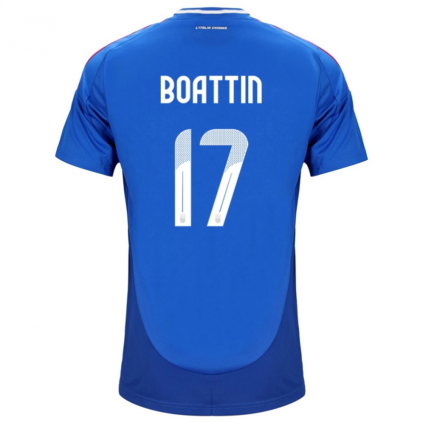 Kinder Italien Lisa Boattin #17 Blau Heimtrikot Trikot 24-26 T-Shirt