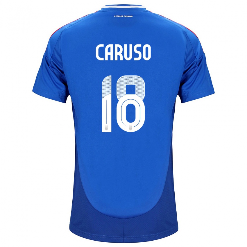 Kinder Italien Arianna Caruso #18 Blau Heimtrikot Trikot 24-26 T-Shirt