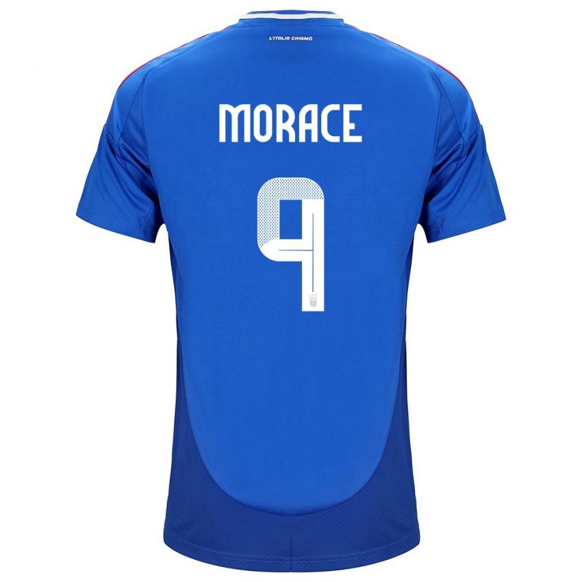 Kinder Italien Carolina Morace #9 Blau Heimtrikot Trikot 24-26 T-Shirt