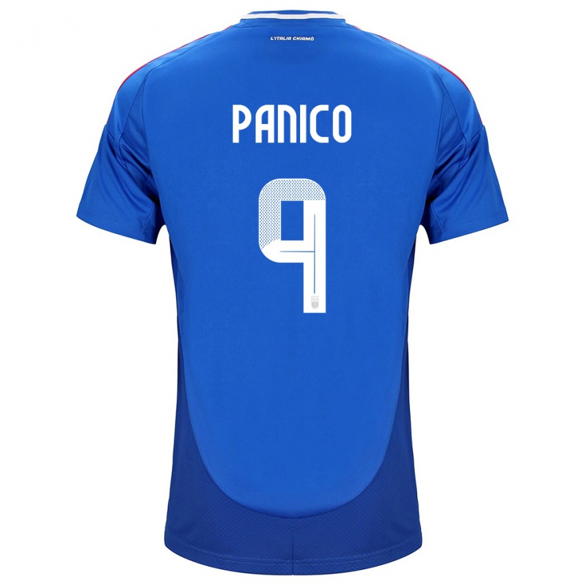 Kinder Italien Patrizia Panico #9 Blau Heimtrikot Trikot 24-26 T-Shirt