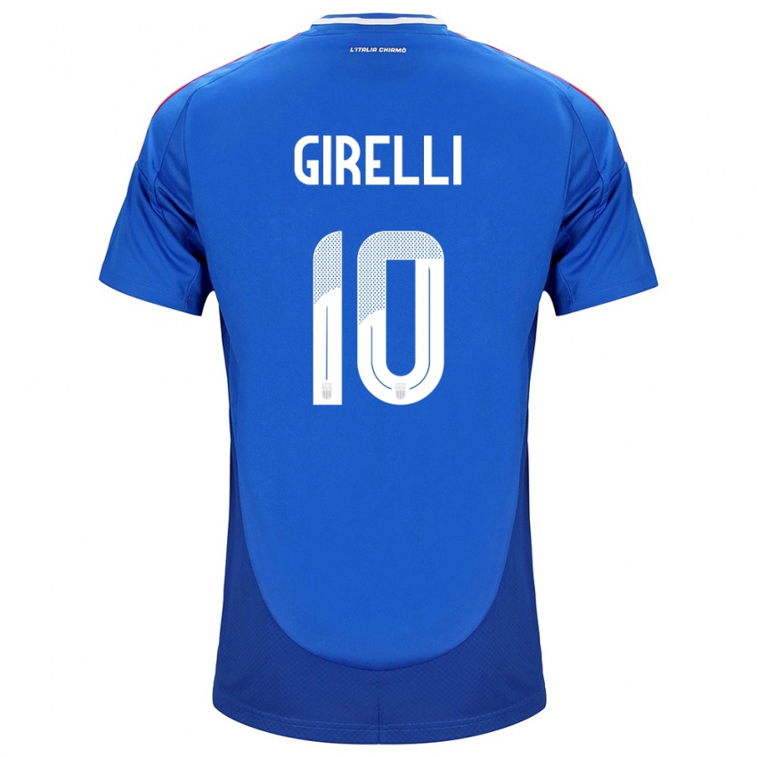 Kinder Italien Cristiana Girelli #10 Blau Heimtrikot Trikot 24-26 T-Shirt