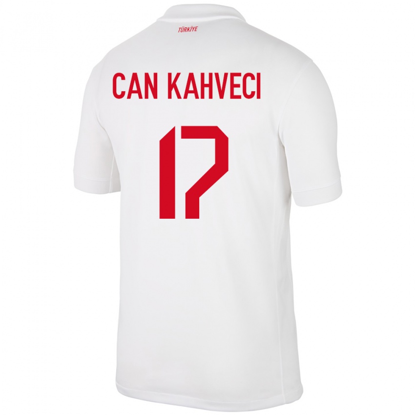 Kinder Türkei İrfan Can Kahveci #17 Weiß Heimtrikot Trikot 24-26 T-Shirt