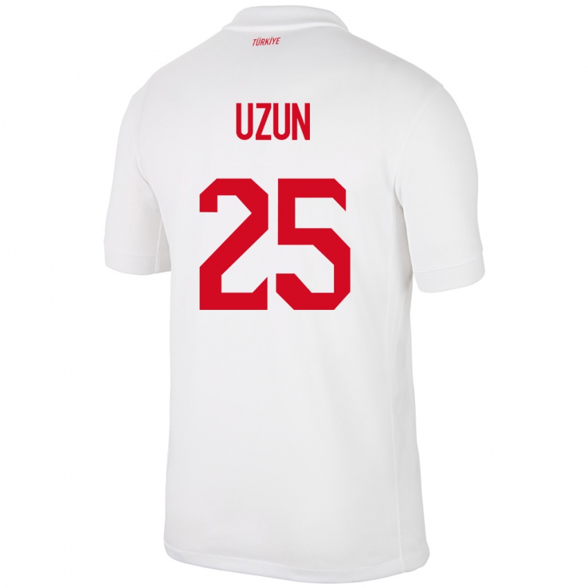 Kinder Türkei Can Uzun #25 Weiß Heimtrikot Trikot 24-26 T-Shirt