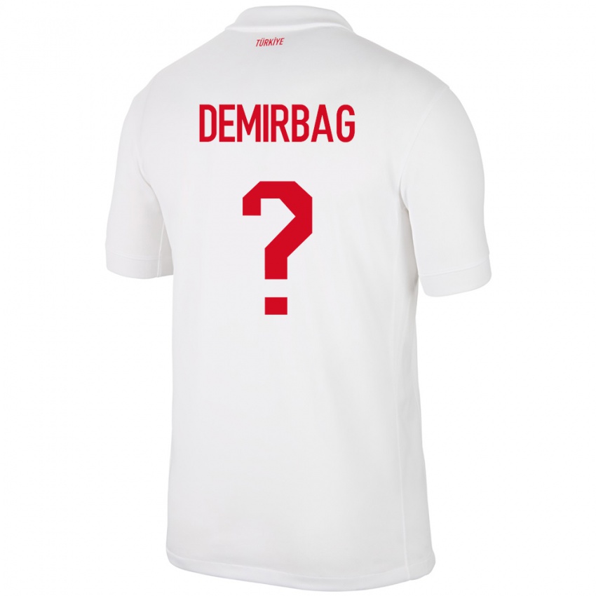 Kinder Türkei Ozan Demirbağ #0 Weiß Heimtrikot Trikot 24-26 T-Shirt