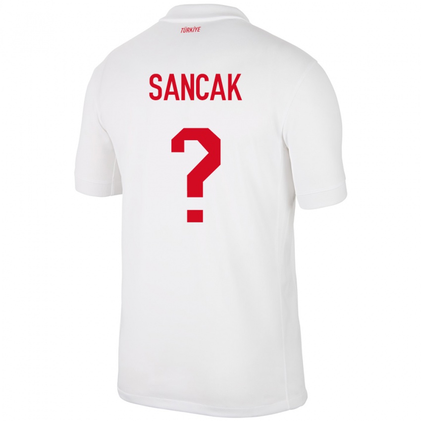 Kinder Türkei Tolga Sancak #0 Weiß Heimtrikot Trikot 24-26 T-Shirt