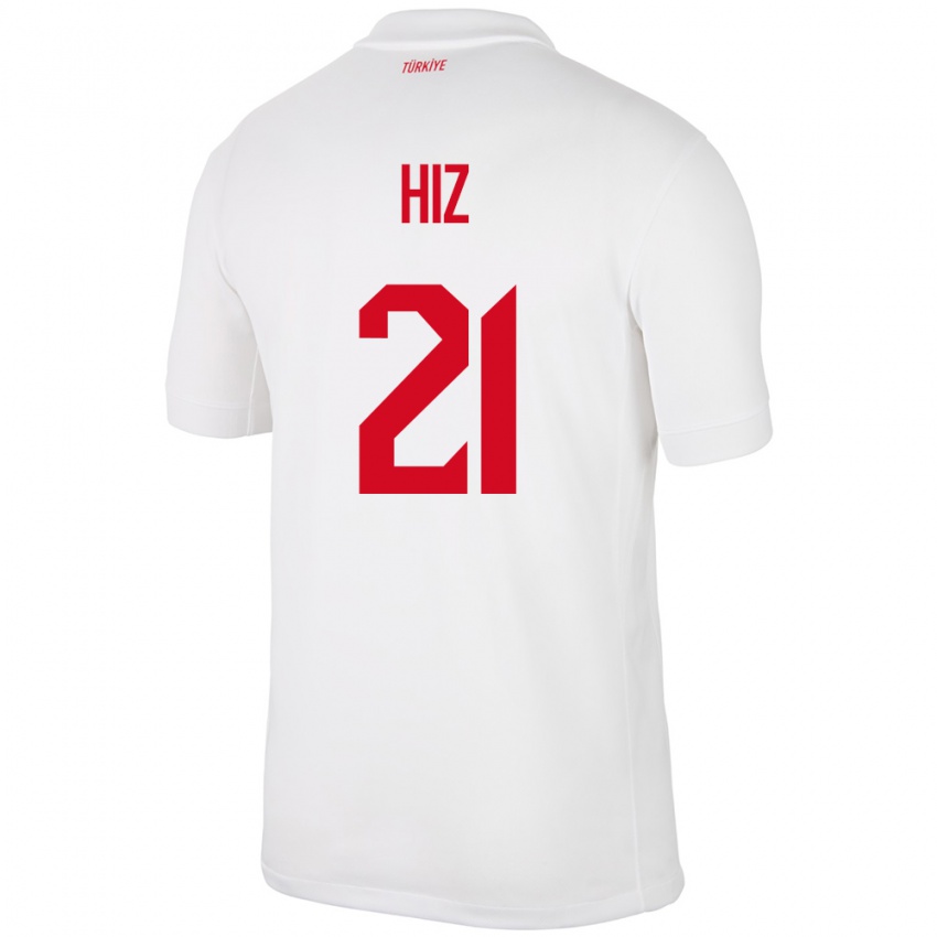 Kinder Türkei Gülbin Hız #21 Weiß Heimtrikot Trikot 24-26 T-Shirt