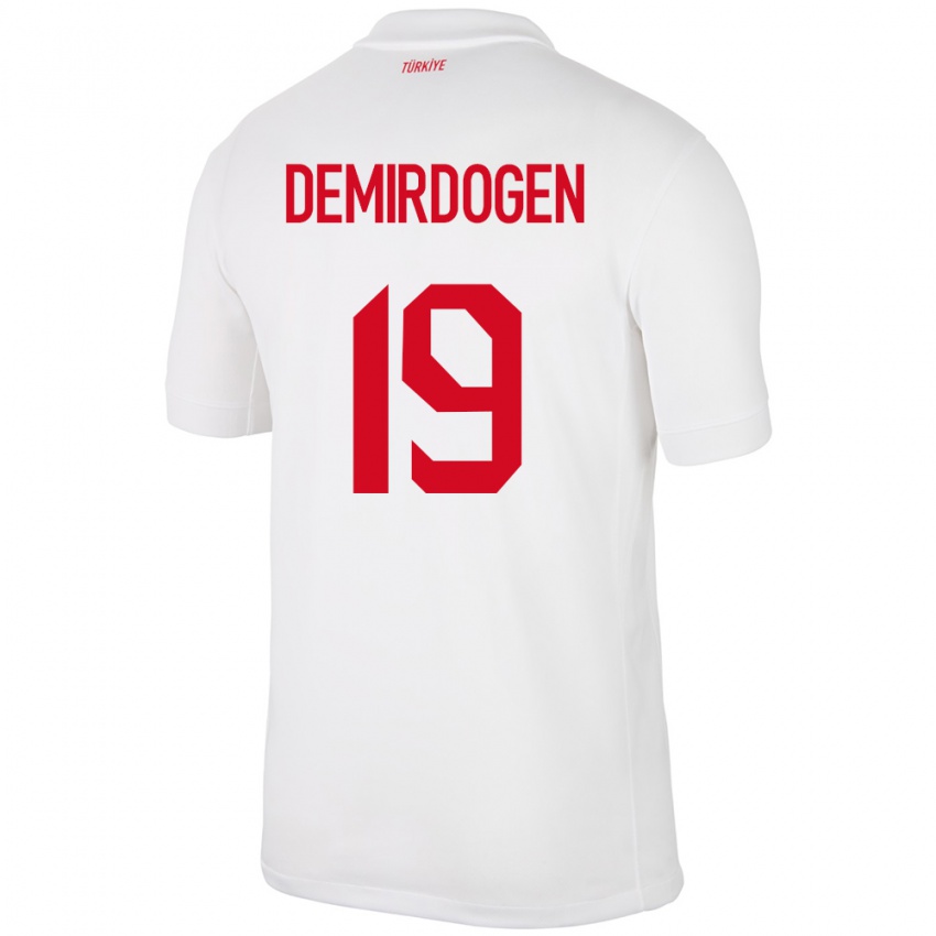 Kinder Türkei Neslihan Demirdögen #19 Weiß Heimtrikot Trikot 24-26 T-Shirt