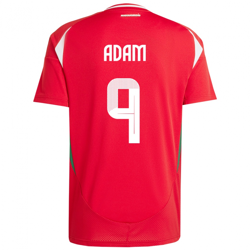 Kinder Ungarn Martin Ádám #9 Rot Heimtrikot Trikot 24-26 T-Shirt