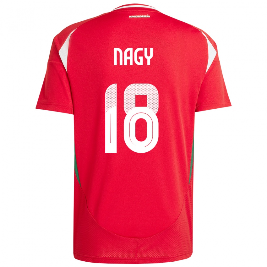 Kinder Ungarn Zsolt Nagy #18 Rot Heimtrikot Trikot 24-26 T-Shirt