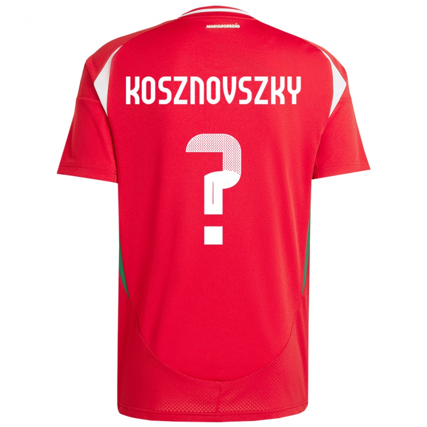 Kinder Ungarn Márk Kosznovszky #0 Rot Heimtrikot Trikot 24-26 T-Shirt