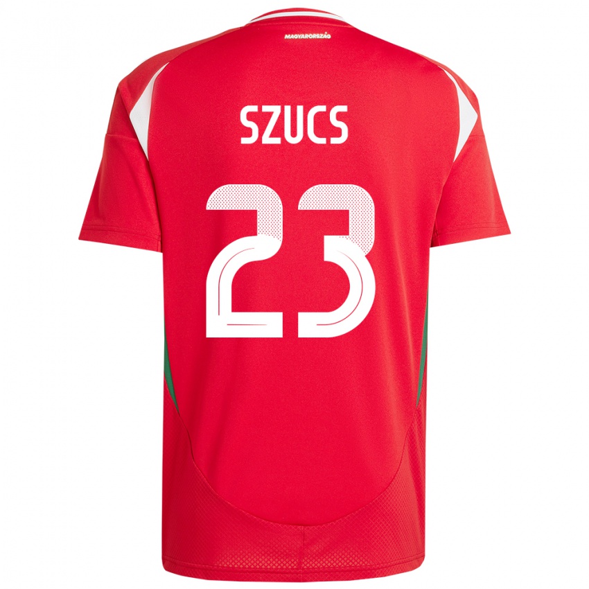 Kinder Ungarn Tamás Szűcs #23 Rot Heimtrikot Trikot 24-26 T-Shirt