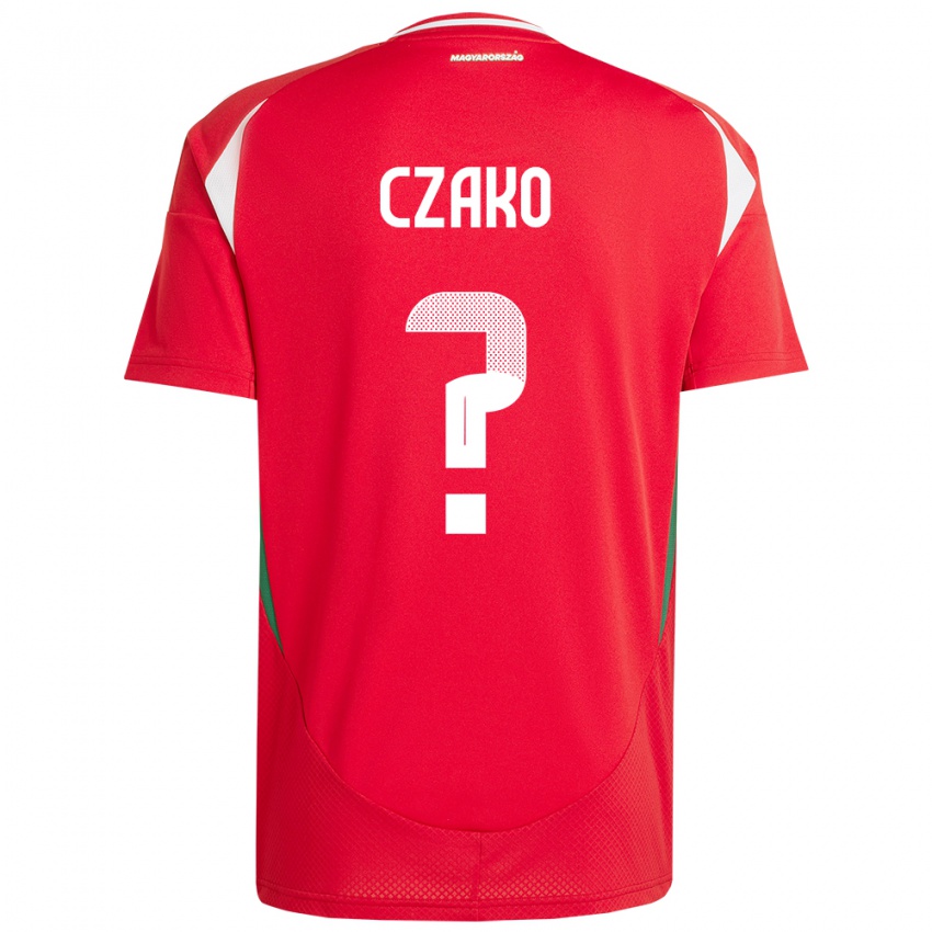 Kinder Ungarn Milán Czakó #0 Rot Heimtrikot Trikot 24-26 T-Shirt