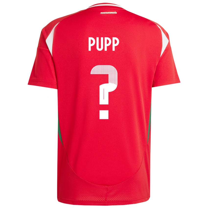 Kinder Ungarn Zétény Pupp #0 Rot Heimtrikot Trikot 24-26 T-Shirt