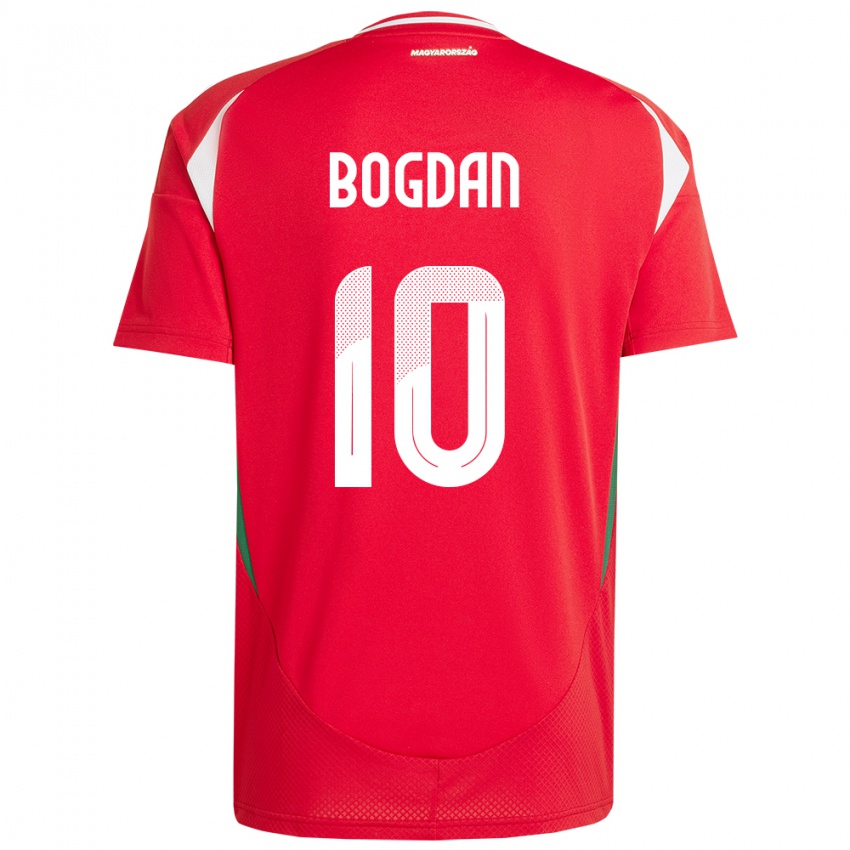 Kinder Ungarn Hunor Bogdán #10 Rot Heimtrikot Trikot 24-26 T-Shirt