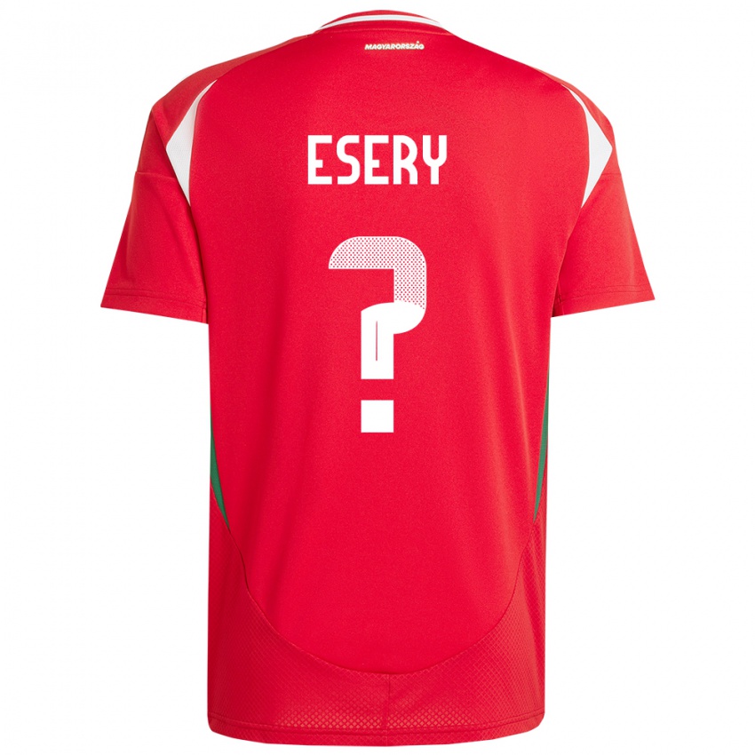 Kinder Ungarn Desmond Esery #0 Rot Heimtrikot Trikot 24-26 T-Shirt